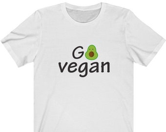 Go Vegan Unisex Jersey Short Sleeve Tee | Vegan Shirt | Positive Vibes | Inspirational Tee Shirt