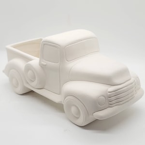 Old School Classic Pick-up Truck Ready to Paint Bisque Truck Only