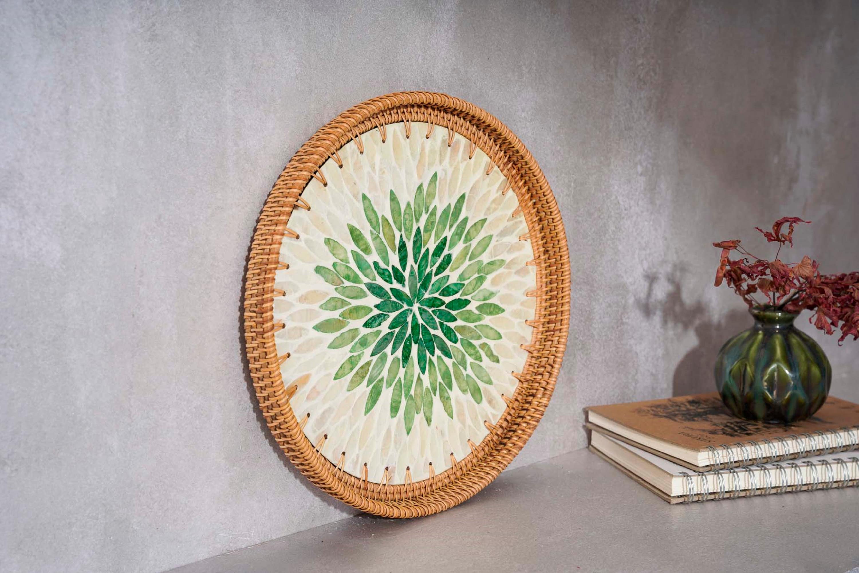 Lacquer Tray Lacquer Serving Tray for Home Decor Round Tray Etsy