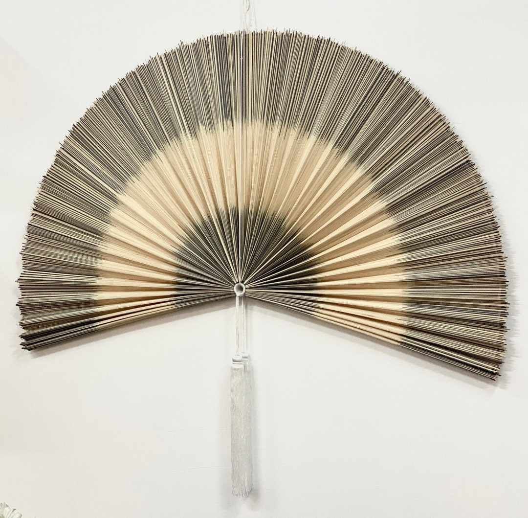 Bamboo Wall Fan Decorative Bamboo Fan Home Decoration Fan Etsy