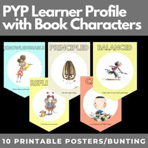 PYP Learner Profile Library Bunting