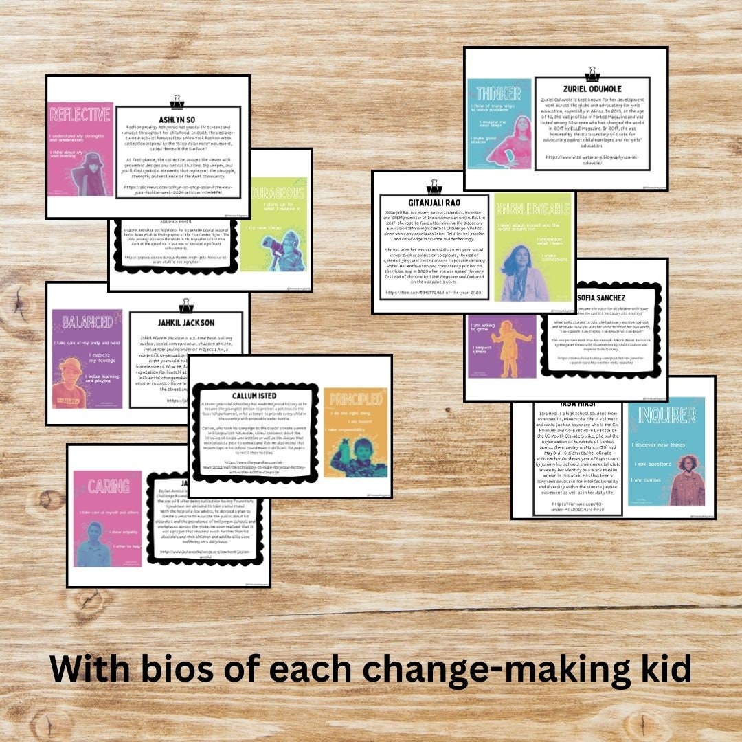 IB PYP Learner Profile Posters and Bunting - Etsy