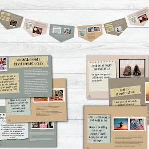 Puede incluir: Un collage de imágenes y texto sobre los Objetivos de Desarrollo Sostenible de las Naciones Unidas. Las imágenes muestran personas de diferentes culturas y orígenes, y el texto destaca la importancia de trabajar juntos para lograr estos objetivos. Los objetivos incluyen acabar con la pobreza, reducir la desigualdad, proteger el medio ambiente y promover la paz.