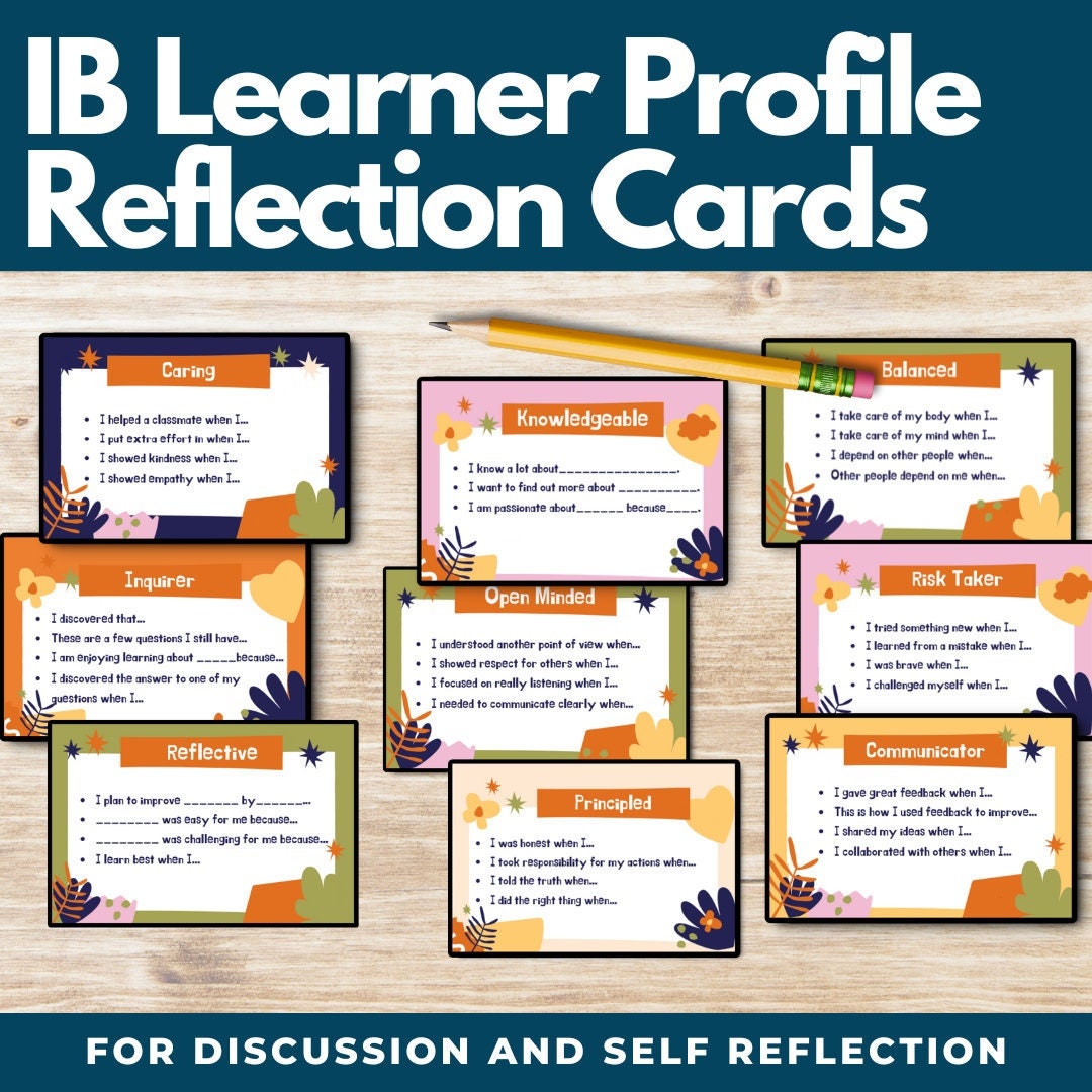 IB Learner Profile Reflection Cards
