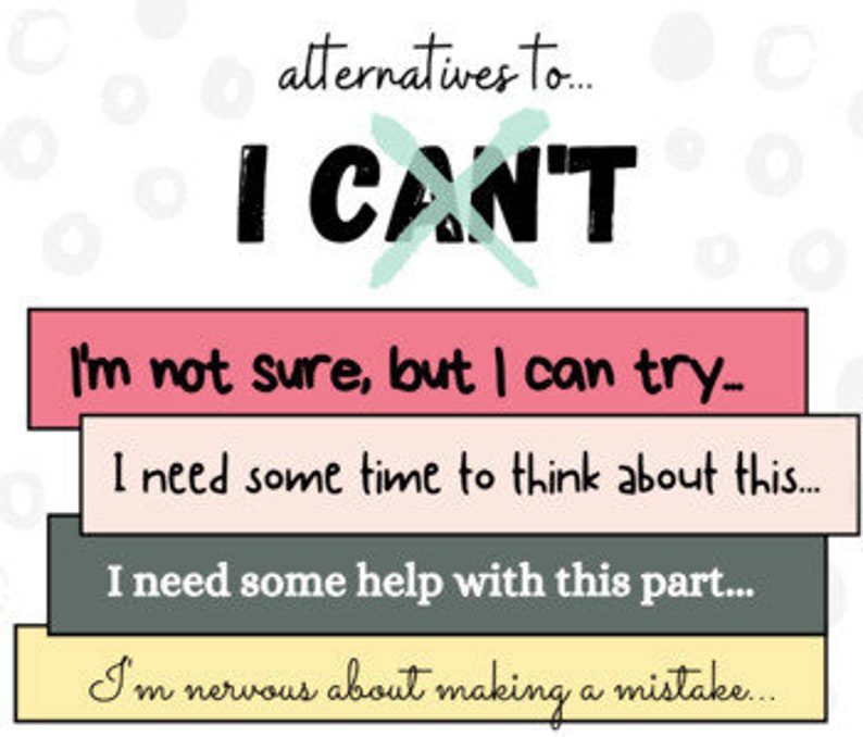 Think To Include Alternatives to I Can't Poster - Etsy