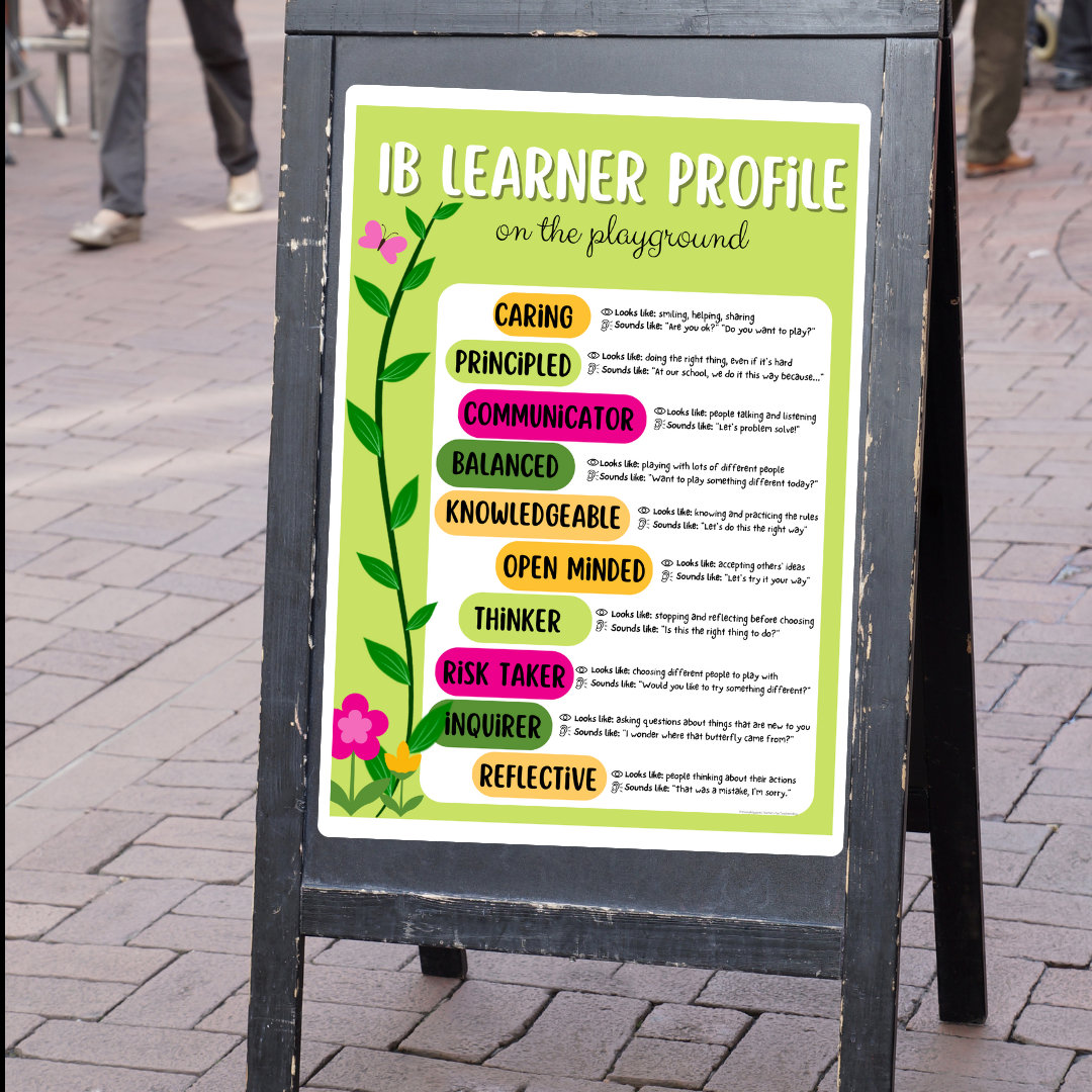 IB PYP Learner Profile on the Playground - Etsy