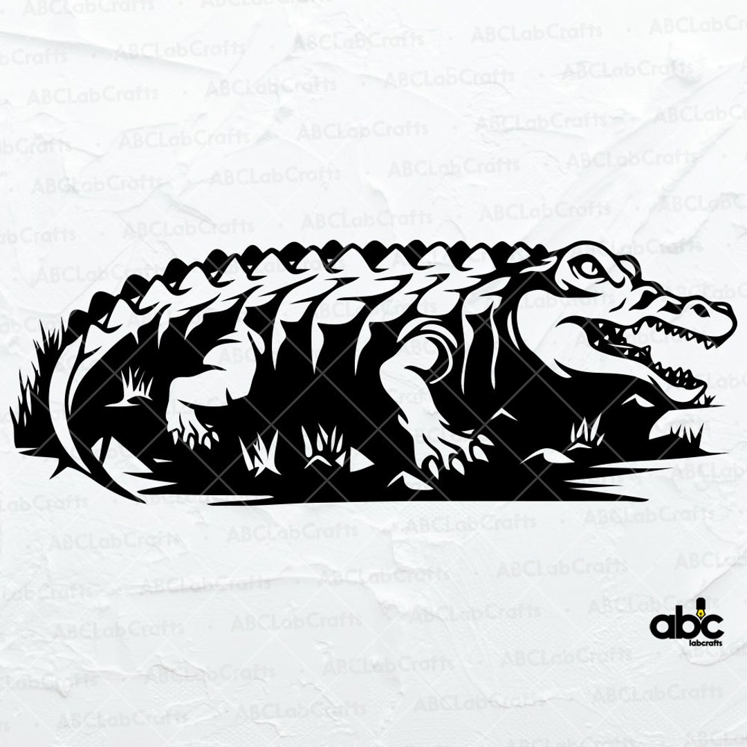 Alligator Svg File Grator Clipart Swamp Animal Cutfile Lake Monster