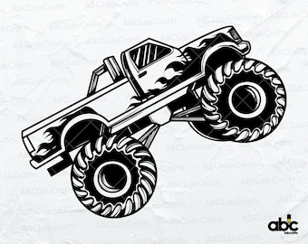 Monster Truck Svg File | Monster Truck Files for Cricut | Monster Truck Illustration | Monster Truck Png | Monster Truck Clipart