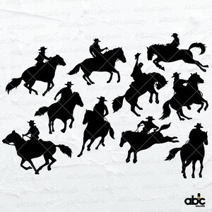 Cowboy Svg Bundle | Cowboy Clipart | Cowboy Cutfile | Western Png | Country Cowboy Svg | Dxf Png Eps Files for Cricut Silhouette Printable