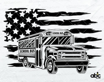 US School Bus Svg File / Yellow Bus Svg / Student Transport Svg / School Decal / Png DXF Jpg Eps File for Cricut Silhouette Printable