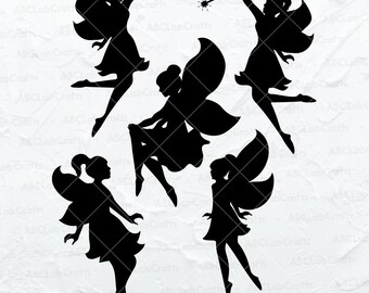 Fairy Svg Bundle | Fairy Png | Tooth Fairy Clipart | Fairy Silhouette | Tooth Fairy Svg | Dxf Png Eps Files for Cricut Silhouette Printable