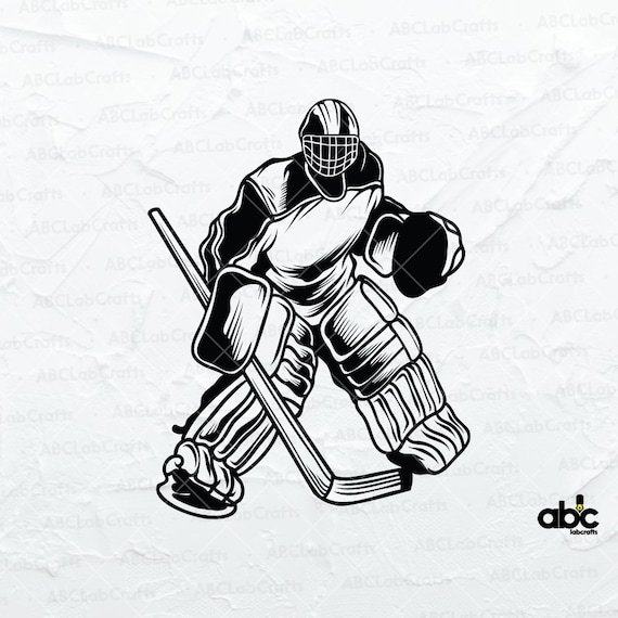 Hockey Goalie Save Svg File Goaltender Svg Hockey Svg Etsy