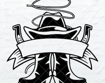 Cowboy Gear Svg File | Cowboy Clipart | Cowboy Cutfile | Western Svg | Boho Svg | Western Dxf Png Eps Files for Cricut Silhouette Printable