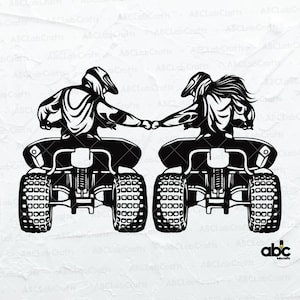Dou ATV-Svg-Datei | Atv-Clipart-Svg-Datei | Schlammreiten SVG | Dirt Riding SVG | Extrem Offroad Riding | ATV-Svg | Quad-Svg | 4wheeler SVG