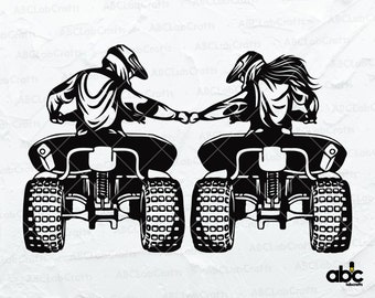 Dou ATV Svg File | Atv Clipart Svg File | Mud Riding Svg | Dirt Riding Svg | Extreme Offroad Riding | ATV Svg | Quad Svg | 4wheeler Svg