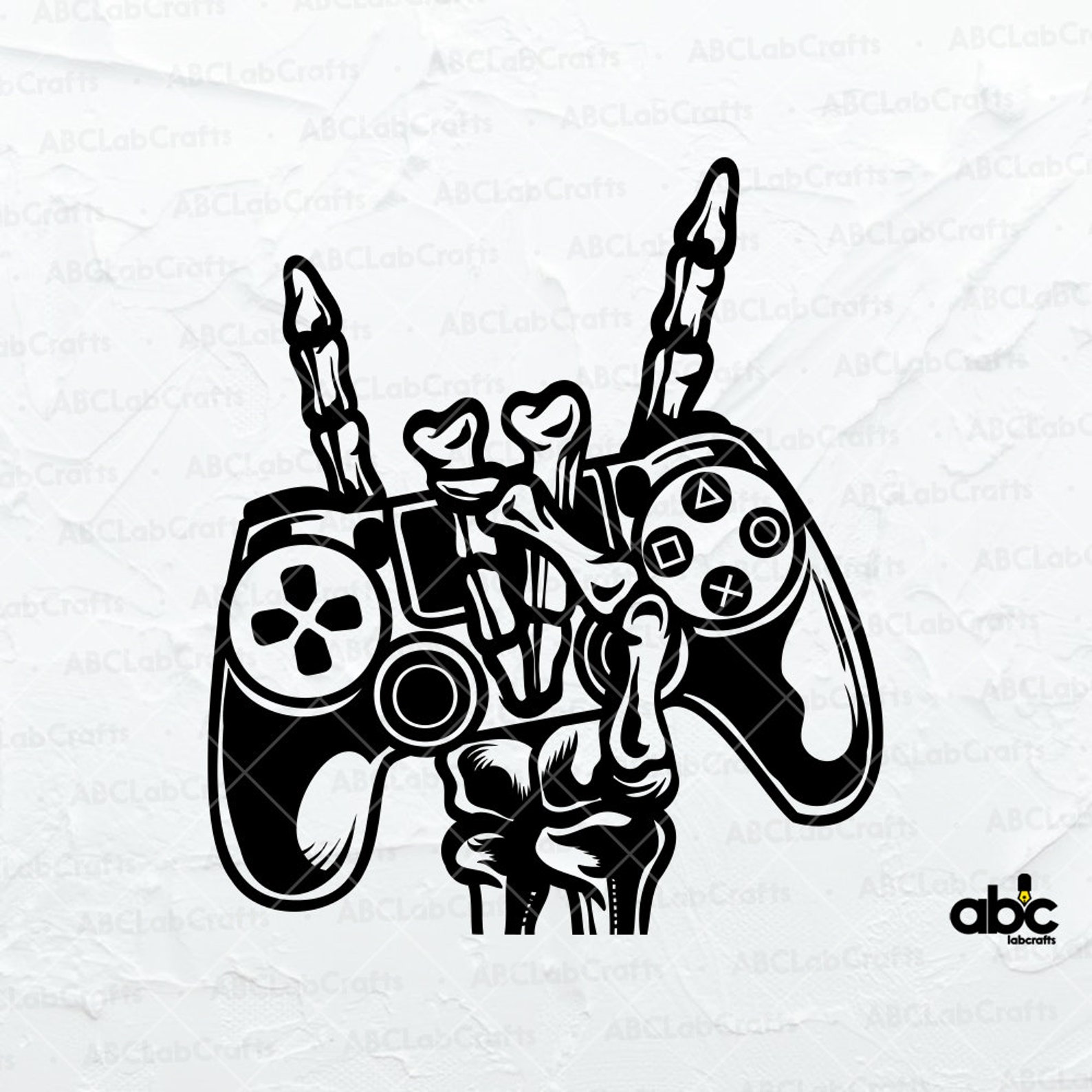 Gamer Skeleton Svg | Gaming Svg | Gamer Png | Playstation Svg ...
