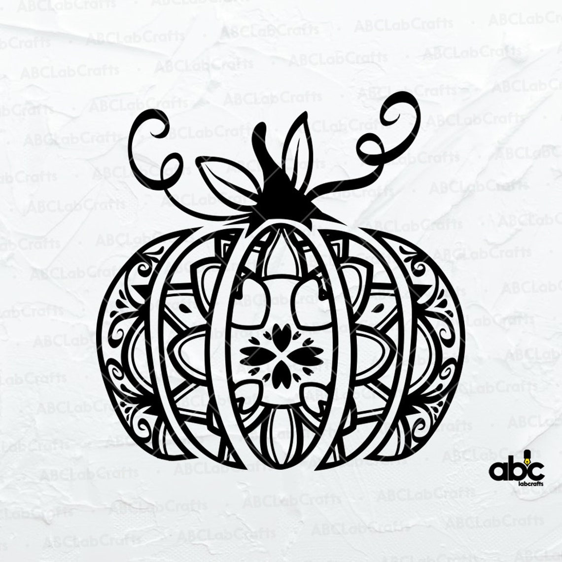 Halloween Swirl Pumpkin Svg Autumn Svg Fall Svg Pumpkin Etsy