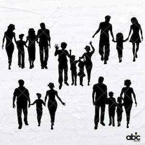 Family Svg Bundle | Family Silhouette | Family Clipart | Family Png | Family Cut Files | Dxf Png Eps Files for Cricut Silhouette Printable