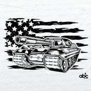 US Military Tank Svg File | Tank Svg | United States Tank Svg | Combat Vehicle  | Svg Png Eps Files for Cricut Silhouette Printable