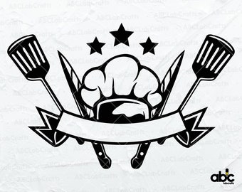Chef Svg File | Chef Clipart | Chef Svg Files for Cricut | Cooking Logo Svg | Chef Tool Svg | Chef Svg | Restaurant Logo SVG | Cook Svg