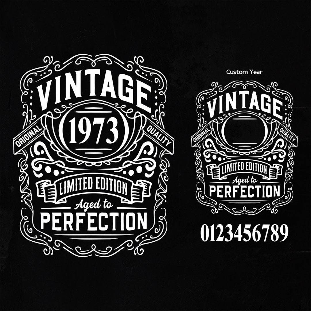 50th Birthday Shirt 50th Birthday Svg 1973 Aged to Perfection Vintage ...