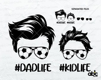 Dad Life Kid Life Soccer Svg / Dad life Kid Life Png / Dad Son Svg / Dad Life Svg / Dad life Cut Files / Dadlife Skull Svg / Dadlife Svg