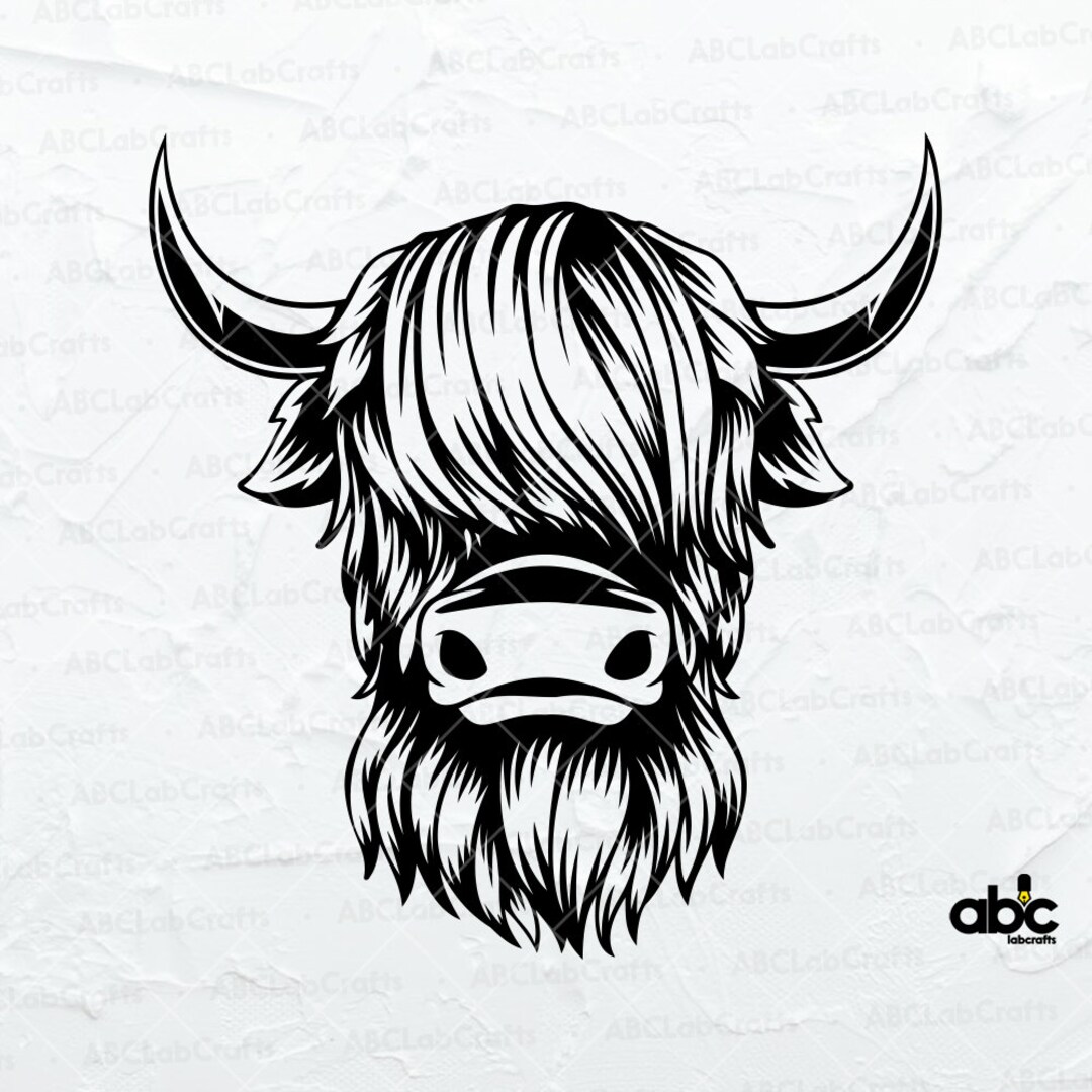 Highland Heifer Svg File Highland Cow Svg Scottish Cow Svg Cute Cow Svg ...