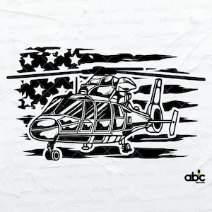 Arquivo SVG do helicóptero Black Hawk dos EUA | Exército Militar Svg | Helicóptero Svg | Clipart de helicóptero | Chopper Svg | Helicóptero Chopper Svg