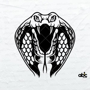 Cobra Head Svg File | Snake Head Svg | Snake Svg | Snake Shirt Svg | King Cobra Svg | Svg Png Eps Files for Cricut Silhouette Printable