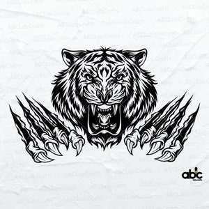 Tiger Scratch Svg File | Tiger Png | Tiger Animal Svg | Tiger Svg | Tiger Claw Svg | Tiger Svg | Tiger Decals | Cutting File