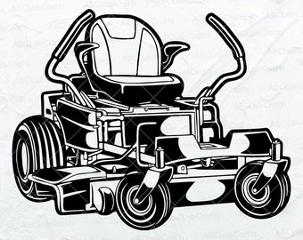 Lawn Mower Svg File | Zero Turn Lawn Mower Svg | Lawn Mower Shirt | Lawn Mower Png | Dxf Png Eps Files for Cricut Silhouette Printable