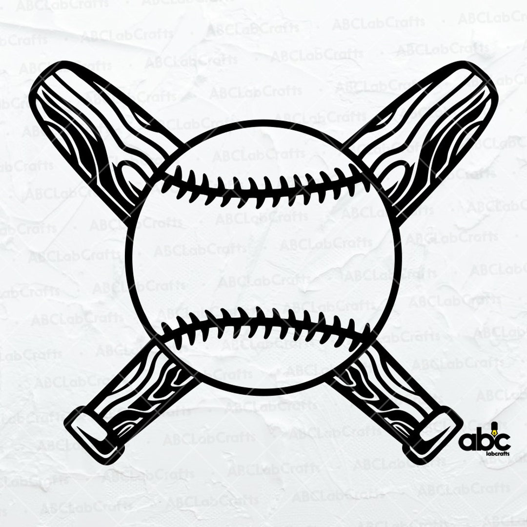 Home Plate Svg File Baseball Svg Cross Bats Svg Softball Svg Baseball