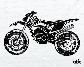 Dirt Bike Clipart-Svg-Datei | Motorrad Png | Motorrad-Svg | Motorcross Clipart | Motorcross Bike SVG | Motorrad-Svg | Geschnittene Dateien