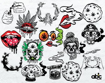 80% OFF 15 Cannabis Bundle Svg | Marijuana Svg | Cannabis Svg | Weed Svg | Cannabis Cliparts | Svg Files for Cutting Machines