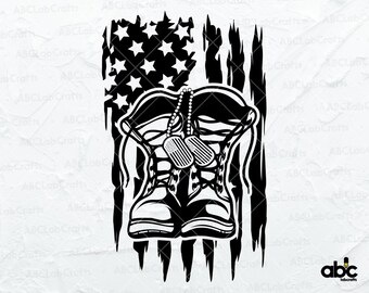US Combat Boots Svg File | Navy Svg | Veteran Svg | Army Svg | Soldier Svg | Combat Boots Cut File | Combat Boots Clipart | Veteran Shirt