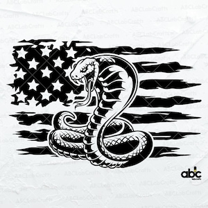 US Cobra Snake Svg File | Snake Head Svg | Snake Svg | Snake Shirt Svg | King Cobra Svg | Svg Png Eps Files for Cricut Silhouette Printable