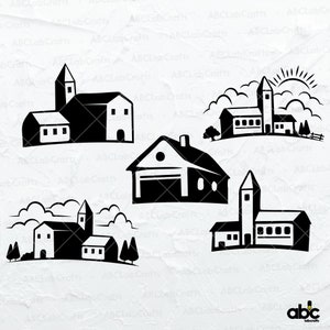 House Svg Bundle | House Clipart | Home Cut File | House Png | Home Svg | Home Cut Files | Dxf Png Eps Files for Cricut Silhouette Printable