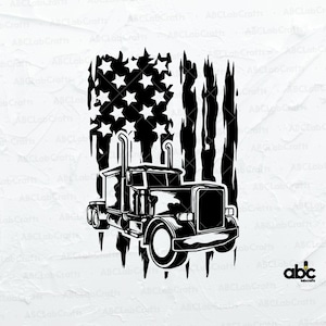 Free Free American Flag Trucker Svg 125 SVG PNG EPS DXF File