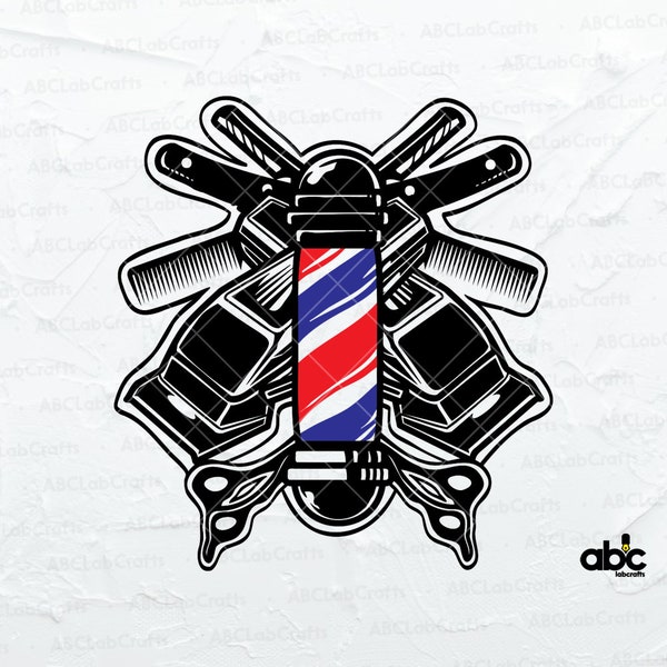 Barber Barbershop Logo | Barber Shop Svg File | Barber Shirt | Barber Svg | Barber Sharp | Haircut Salon Shop | Cut Files