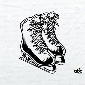 Hanging Hockey Skates Svg File | Hockey Player Gear Svg | Ice Hockey Svg | Skate Svg | Svg Png Eps Files for Cricut Silhouette Printable