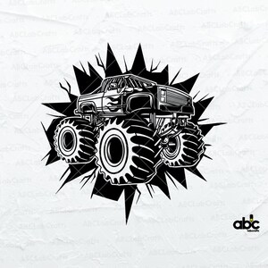 Monster Truck Svg File | Monster Truck Files for Cricut | Monster Truck Illustration | Monster Truck Png | Monster Truck Clipart