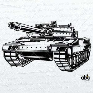 Military Tank Svg File | Veteran Soldier Svg | Tank Svg | United States Army Svg | Png DXF Jpg Eps File for Cricut Silhouette Printable