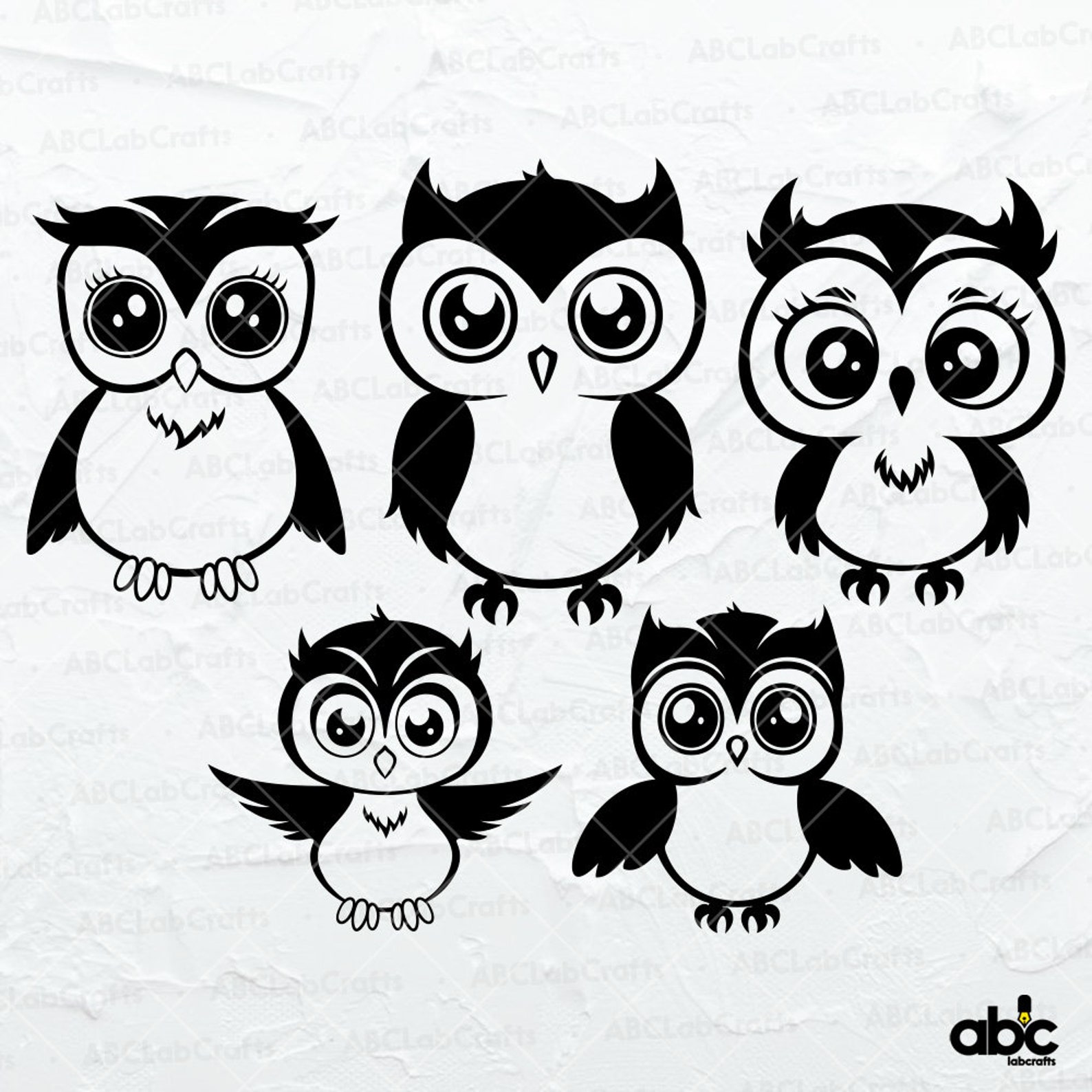 Cute Owl Svg Bundle | Owl Clipart | Cute Owl Png | Owl Cut Files | Cute ...