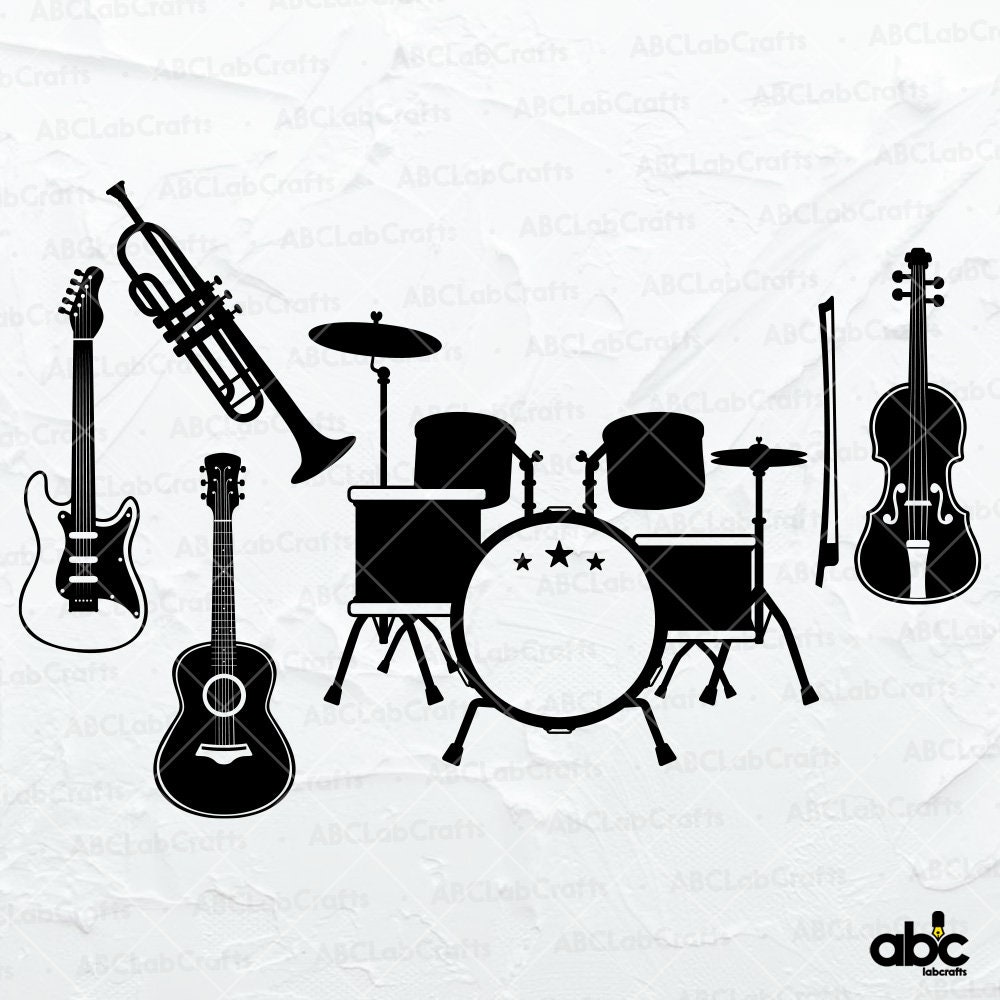 Musical Instrument Svg Bundle | Instruments Png | Musical Instrument ...