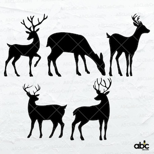 Deer Svg Bundle | Deer Cut File | Hunting Svg | Deer Png | Deer Hunting Svg | DeerClipart | Dxf Png Eps File for Cricut Silhouette Printable