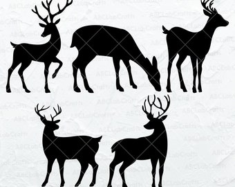 Deer Svg Bundle | Deer Cut File | Hunting Svg | Deer Png | Deer Hunting Svg | DeerClipart | Dxf Png Eps File for Cricut Silhouette Printable