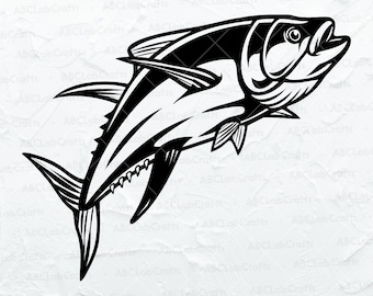 Tuna Fish Svg File | Fishing Svg | Tuna Svg | Tuna Clipart | Fisherman | Fishing Shirt | Dxf Png Eps Files for Cricut Silhouette Printable