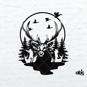 Hunting Svg File | Hunting Shirt Svg | Hunting Outdoor Svg | Deer Svg | Deer Hunting Svg | Deer Hunter Svg | Outdoor Hunting Svg