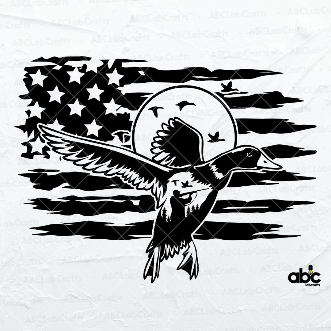 US Wild Duck Hunting Svg File | Camping Svg | Waterfowl Hunter Svg ...