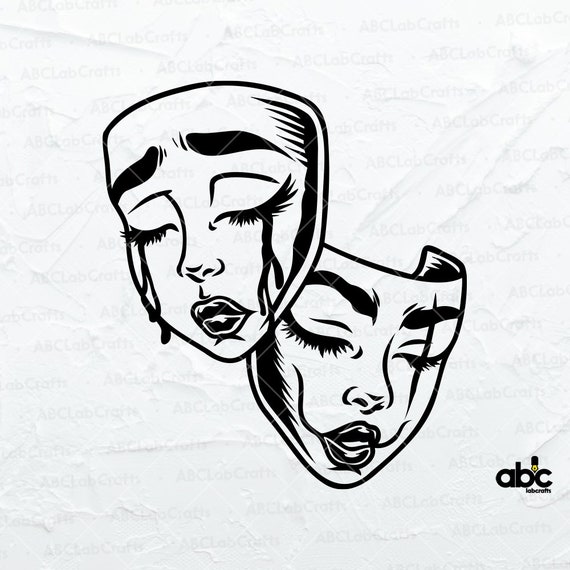 mardi gras mask laugh now cry later